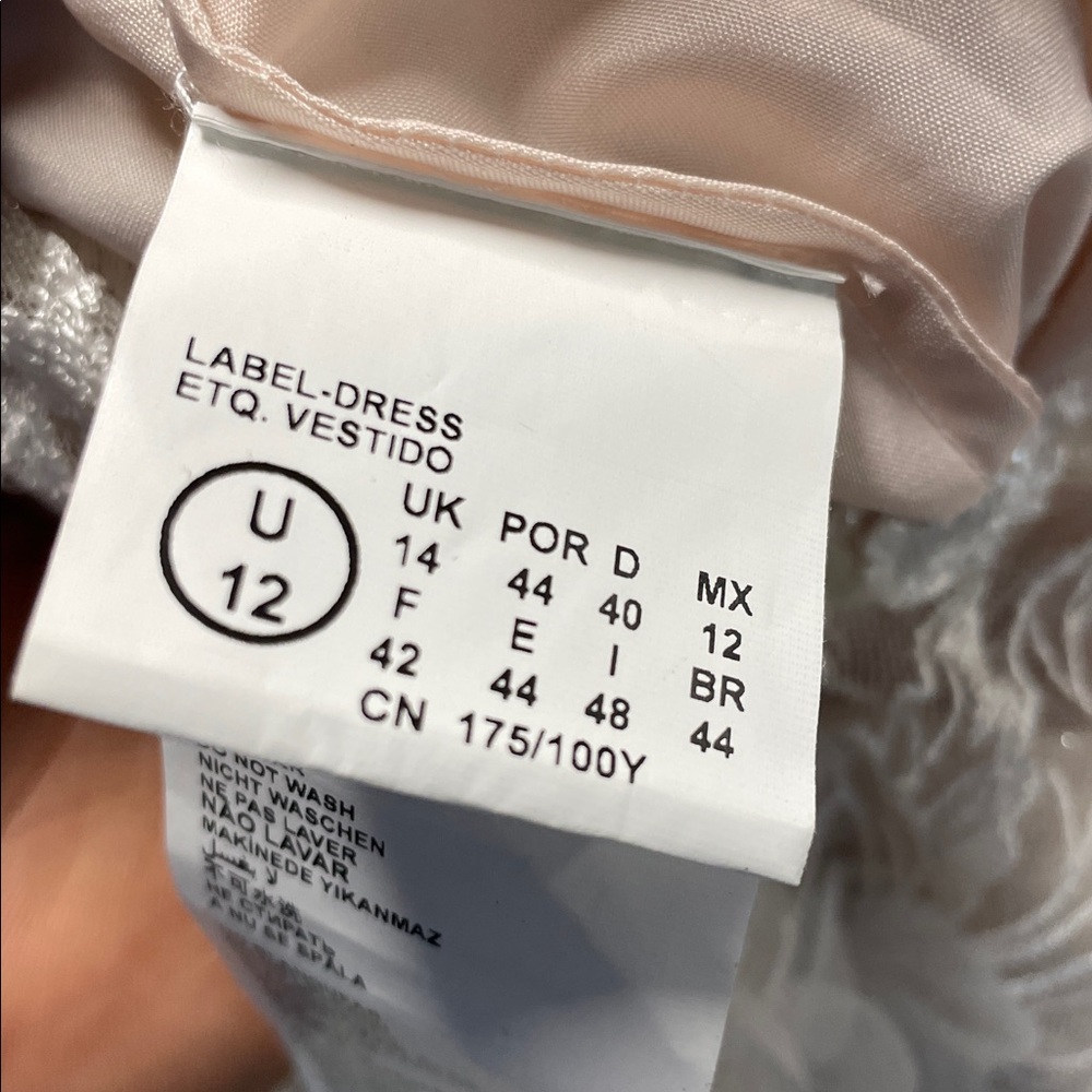 PRONOVIAS Women's Rhapsody Bridal Dress Size 12 In Off White - Picture 9 of 11